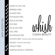 whish beauty Lemongrass Bath and Body Gel Body Care > Bath & Shower > Bath and Body Gel