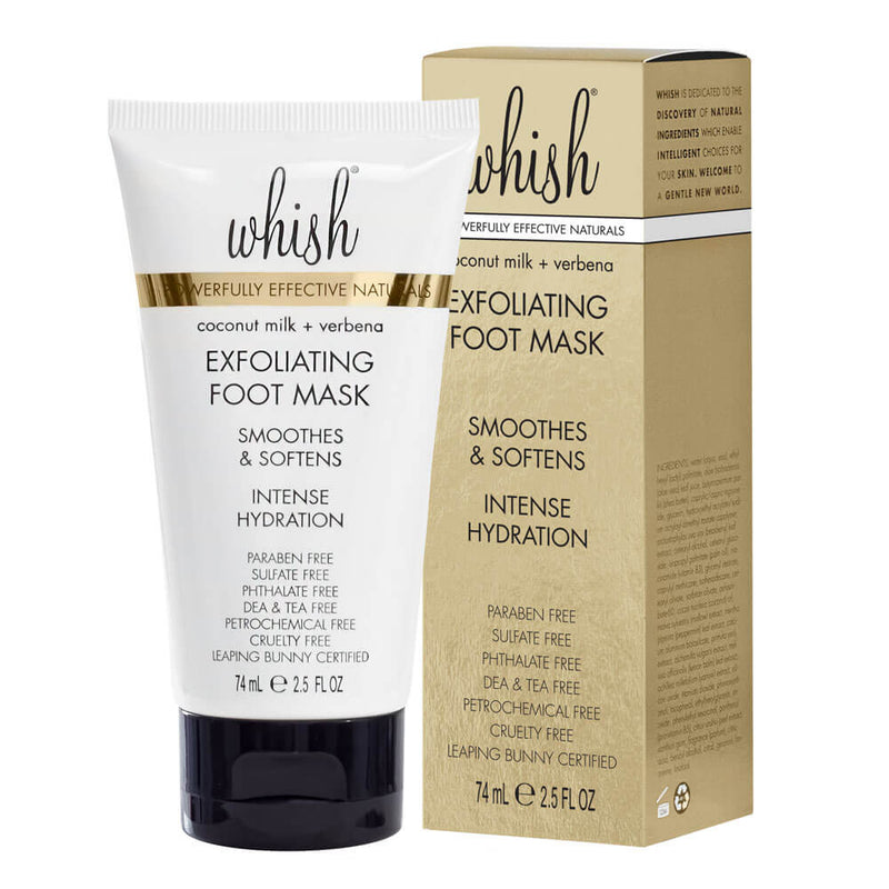 whish beauty Coconut Milk + Verbena Exfoliating Foot Mask Body Care > Exfoliators > Foot Mask