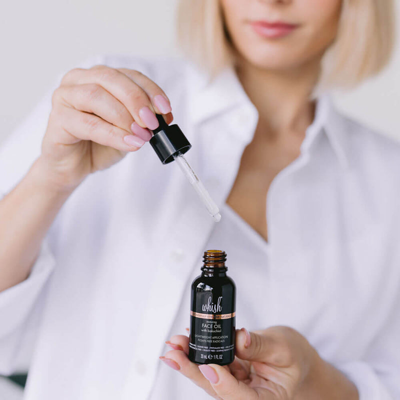 whish beauty Restoring Face Oil with Bakuchiol Skin Care > Moisturizers