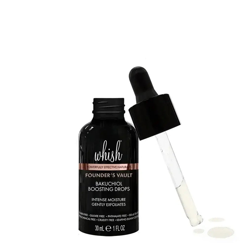 whish beauty Founder's Vault Bakuchiol Boosting Drops - 60% OFF Skin Care > Serums