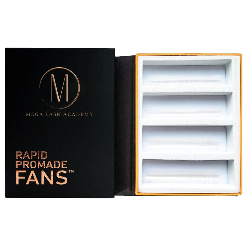 Mega Lash Academy White 5D Rapid Promade Fans - 600 Fans Promade Fans