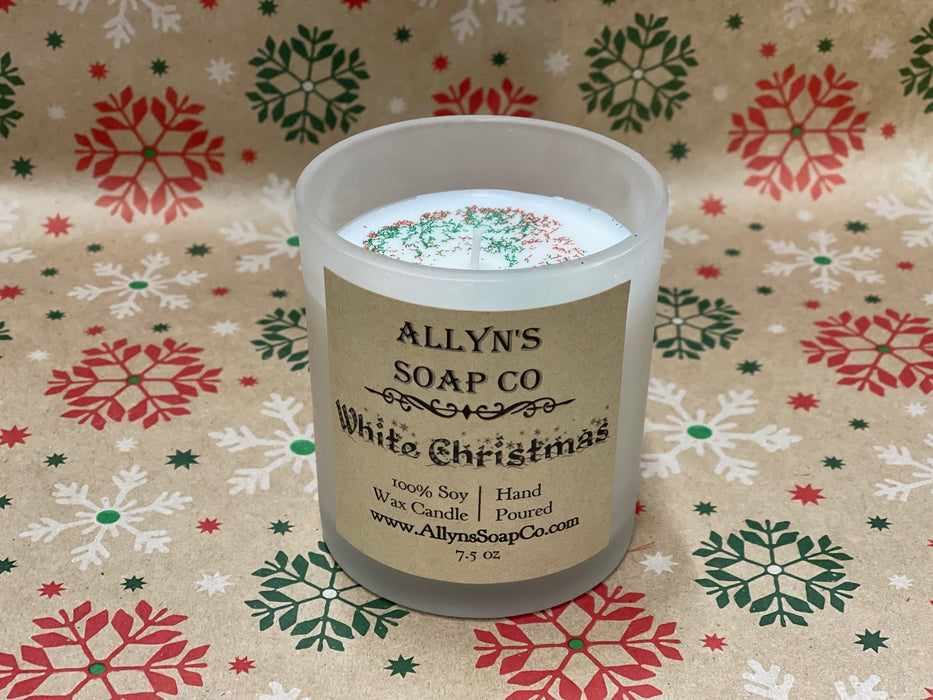 White Christmas Soy Wax Candle