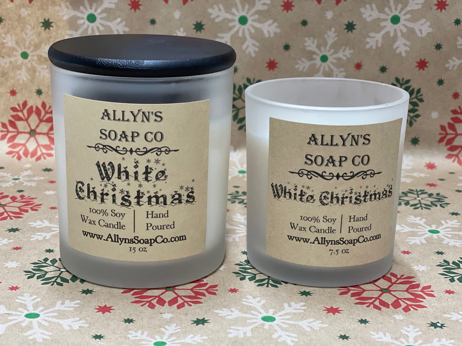 White Christmas Soy Wax Candle