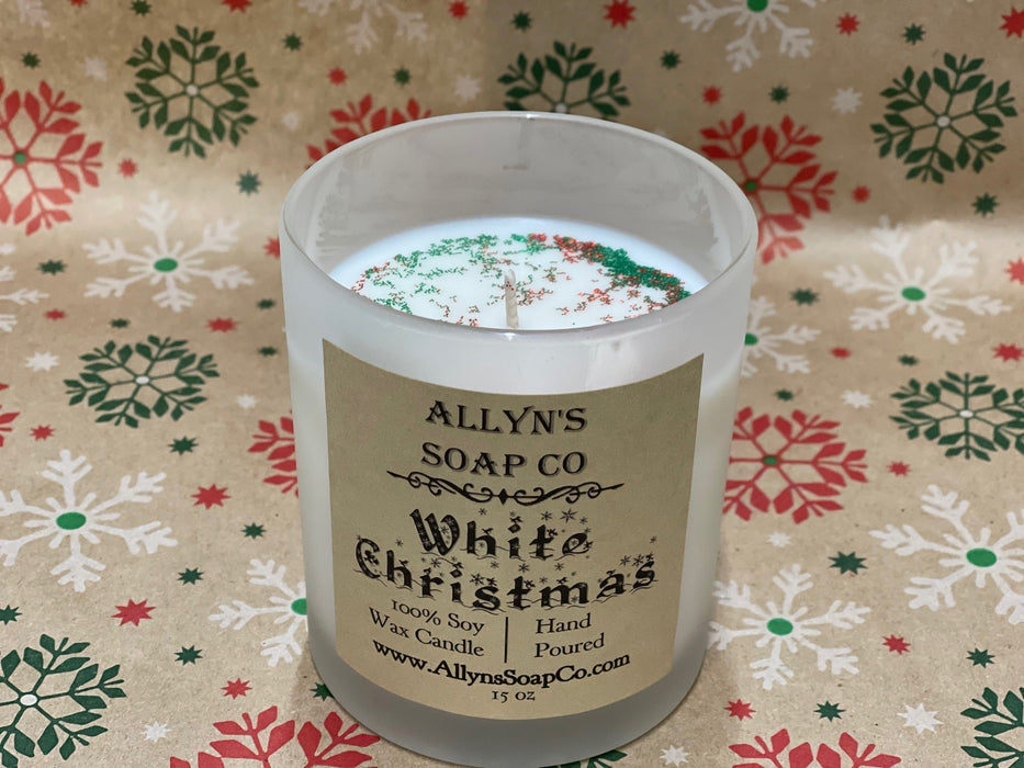 White Christmas Soy Wax Candle