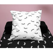 GladGirl Throw Pillow Cover - Eyelash Pattern 18" x 18" Marketing