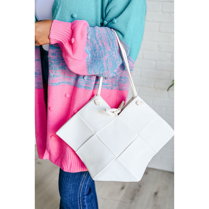 Woven Tote in White