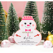 Spongellé White Rose | Holiday Snowman Body Wash Infused Buffer