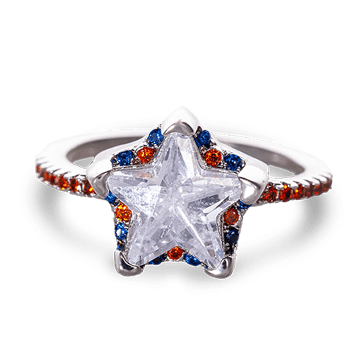 Fragrant Jewels White Star America Ring Ring