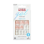 Mill's Beauty Supply Kiss Brand Gel Fantasy Toenails White Nail Products