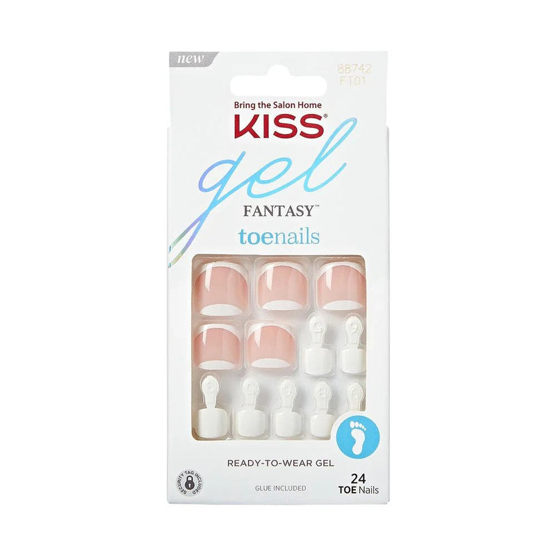 Mill's Beauty Supply Kiss Brand Gel Fantasy Toenails White Nail Products