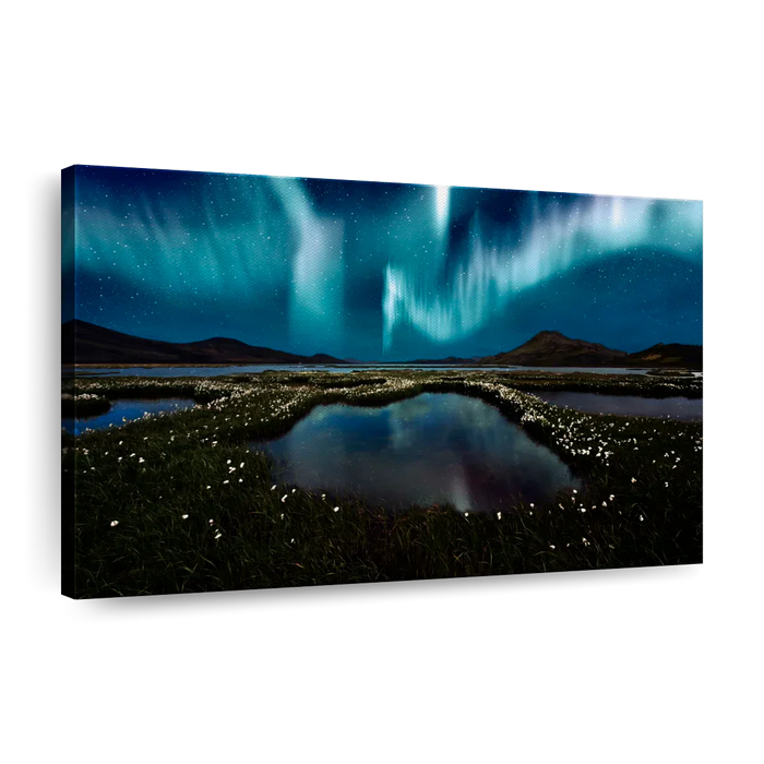 Landmannalaugar Northern Lights Wall Art