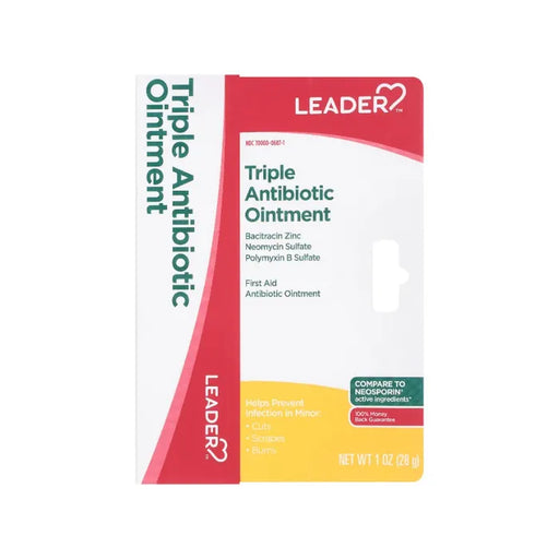 Leader Leader(Tm)Triple Antibiotic  Plus Pain Relief Max Strength Ointment  1 Oz antibiotic