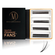 Mega Lash Academy Wispy 5D Mix Rapid Promade Fans - 600 Fans Promade Fans