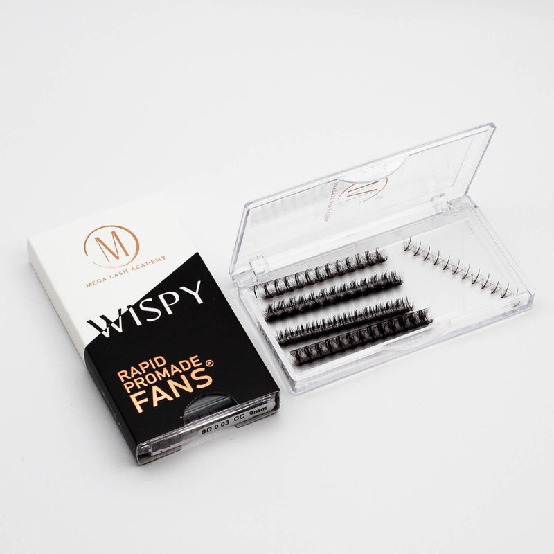 Mega Lash Academy Wispy 5D Rapid Promade Fans - 500 Fans Promade Fans