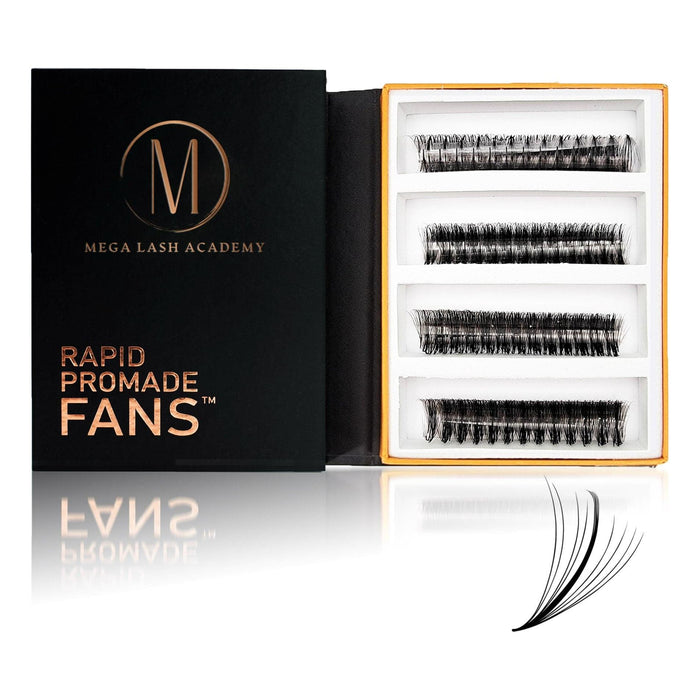 Mega Lash Academy - Wispy 9D Mix Rapid Promade Fans - 600 Fans