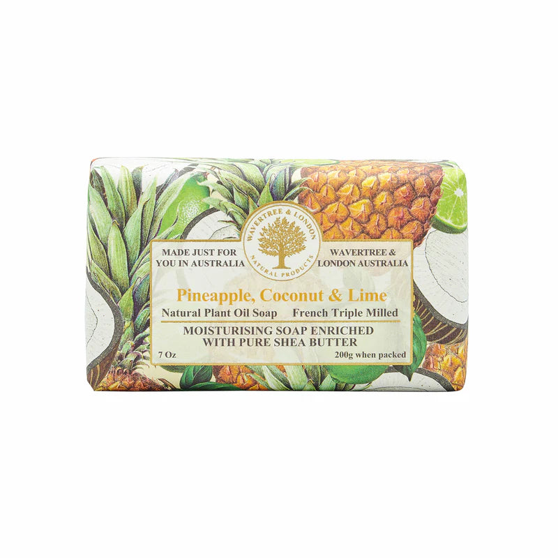 Wavertree & London Wavetree & London Pineapple, Coconut & Lime French Triple Milled Soap 7oz Bar Soap