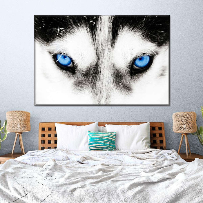 Husky's Eyes Wall Art