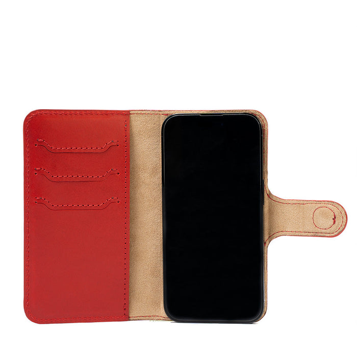 iPhone 15 series Leather MagSafe Folio Case Wallet with Grip by Geometric Goods