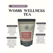 Euphoric Herbals Womb Wellness Prenatal Tea Herbal Tea White Smoke 60 Cup Servings,30 Cup Servings