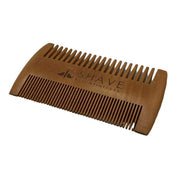 Shave Essentials Wood Beard Comb - Essential Beard Care Accessories Combs & Brushes