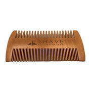Shave Essentials Wood Beard Comb - Essential Beard Care Accessories Combs & Brushes