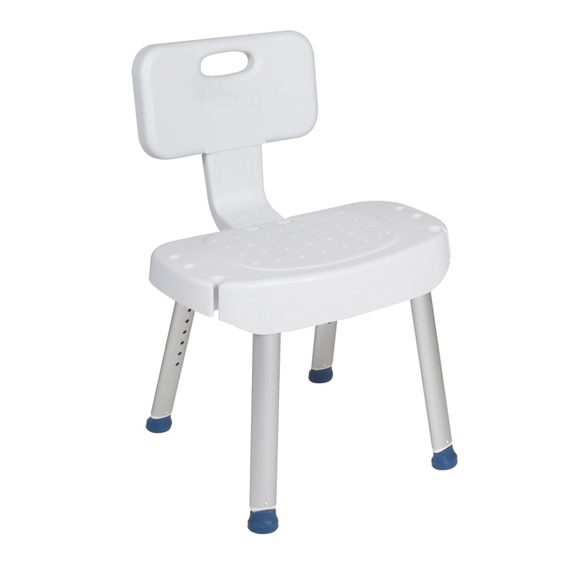 RIO Medical Supplies Bathroom Safety Shower Chair with Folding Back