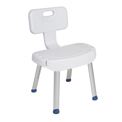 RIO Medical Supplies Bathroom Safety Shower Chair with Folding Back