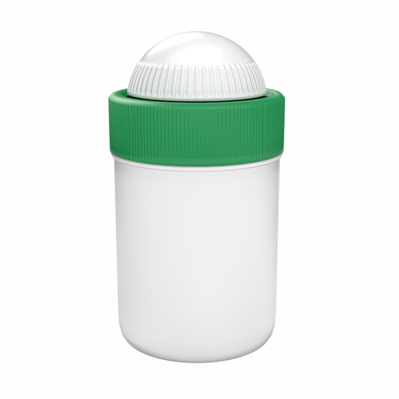 Medisca Samix Compounding Jar, 50 mL, White with Green Lid (Case of 100) Science & Laboratory