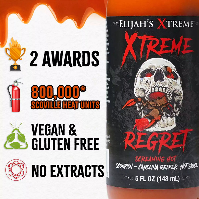 Elijah's Xtreme Xtreme Regret Hot Sauce Hot Sauce
