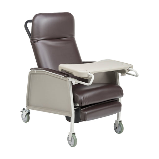 RIO Medical Supplies 3 Position Heavy Duty Bariatric Geri Chair Recliner, Chocolate