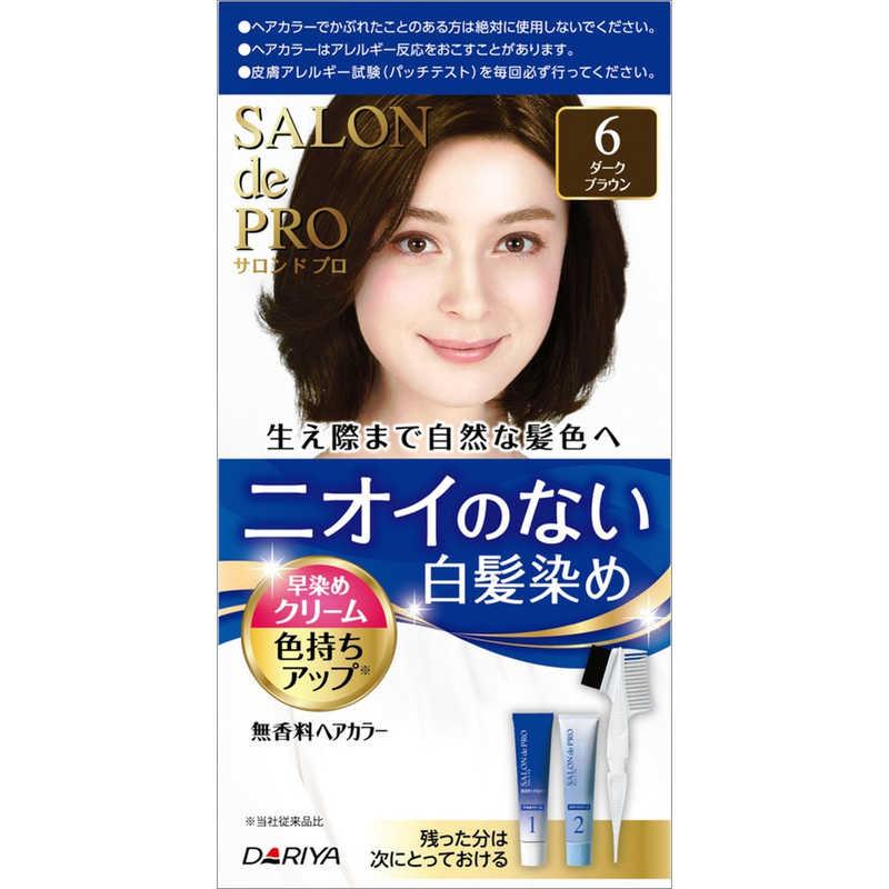 AsiaBeautyMall Dariya Salon De Pro Hair Color Cream Dark Brown #6 Hair Color