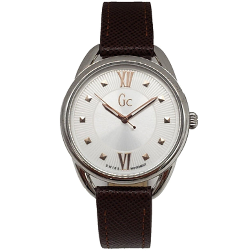 Bids.com Guess Women's GC Brown Leather Watches