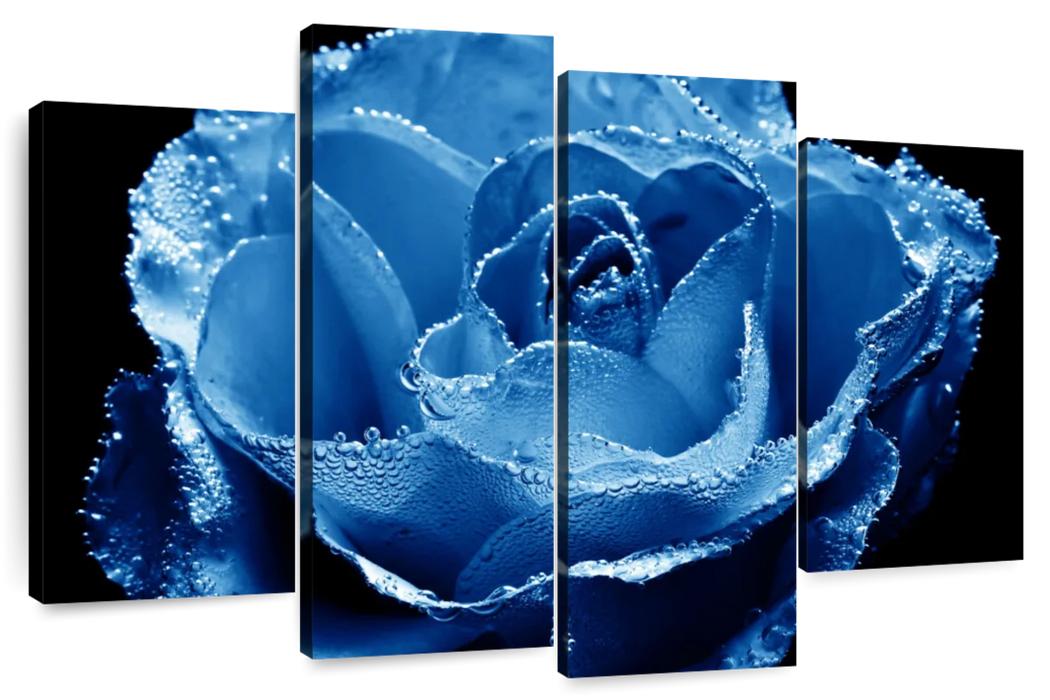 Misty Blue Rose Wall Art