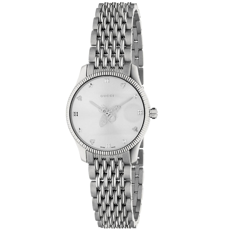 Bids.com Gucci Women's G-Timeless Bee Watches White Smoke Default Title