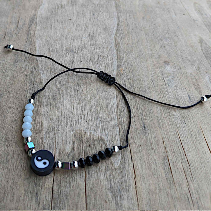 Threddies Yin Yang Adjustable String Bracelets