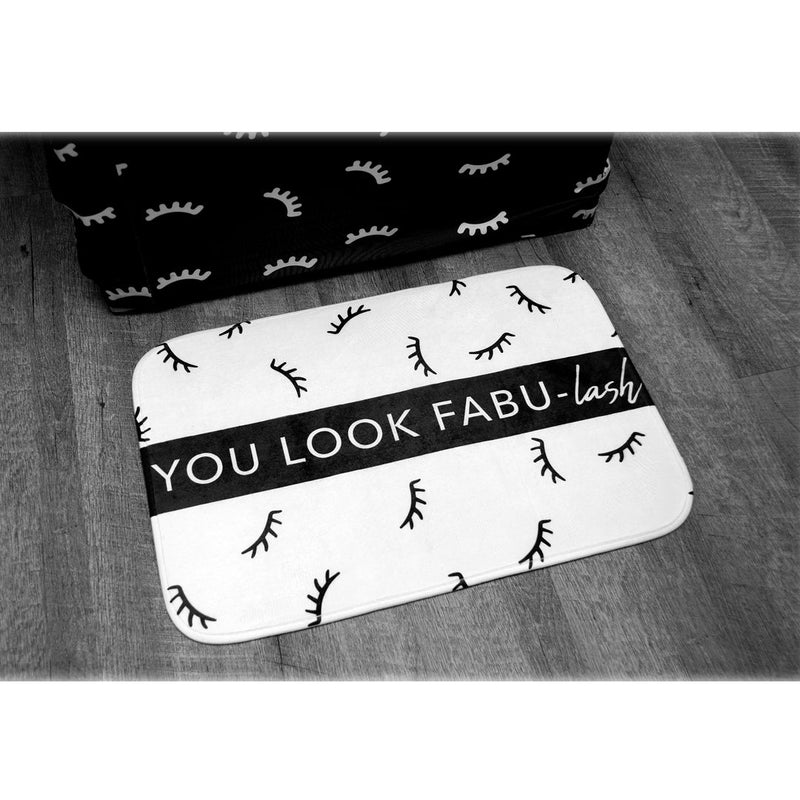 GladGirl Non-slip Floor Mat - You Look Fabu-Lash 16" x 24" Marketing