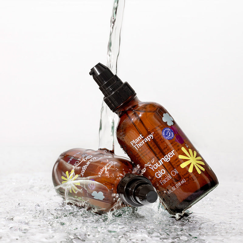 Plant Therapy Younger Glo Facial Oil Hair & Skin Care White Smoke 4 oz