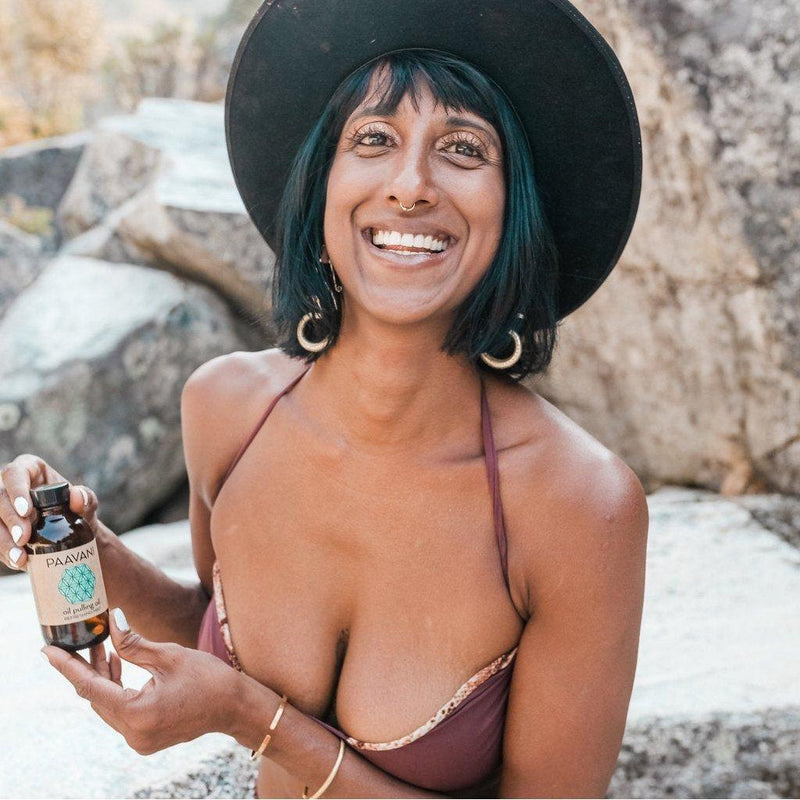 Paavani Ayurveda Mint Pulling Oil | Ayurvedic Oil Pulling for Oral Health & Detoxification