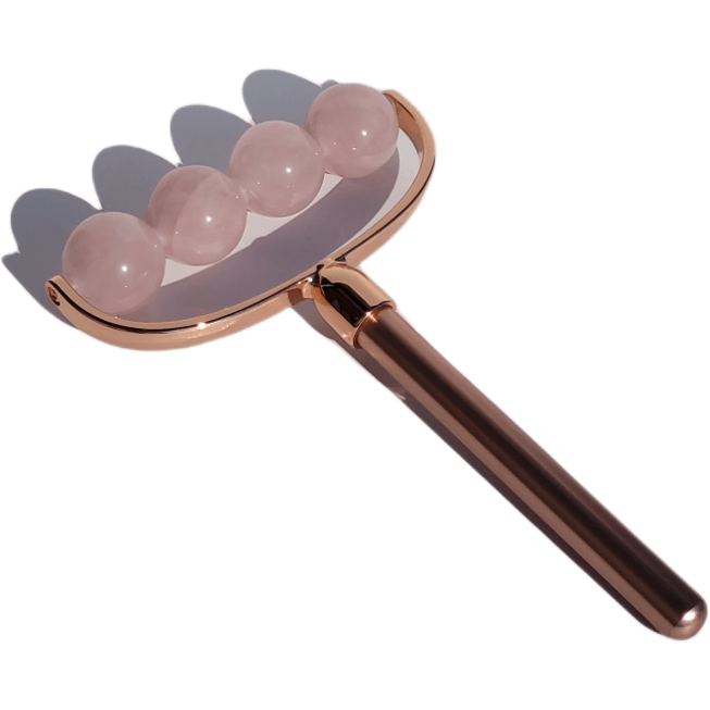 ZAQ Skin & Body - Maya 4 Stone Anti-Aging Facial & Body Roller - Rose Quartz