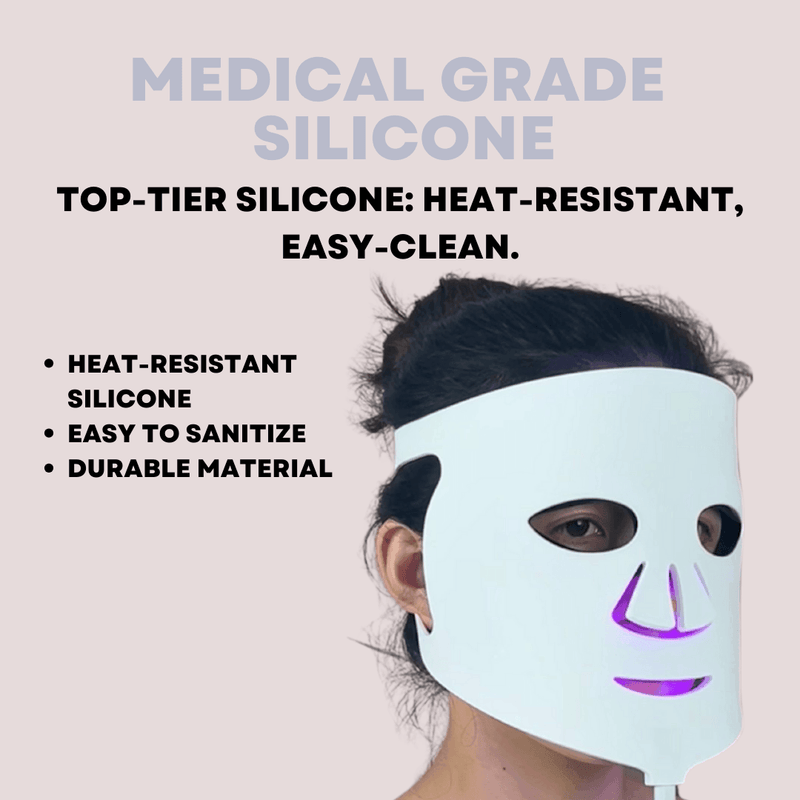 ZAQ Skin & Body Noor 2.0 Pro Light Face Mask: 1072nm Deep Infrared, Red & Blue Light (2026) Light Gray