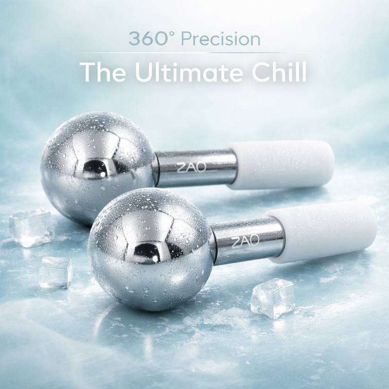 ZAQ Skin & Body ZAQ Icy Steel Cryo Ice Globes: Ultimate Facial Cryotherapy Tool Skin Care