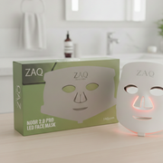 ZAQ Skin & Body Noor 2.0 Pro Light Face Mask: 1072nm Deep Infrared, Red & Blue Light (2026) Gray