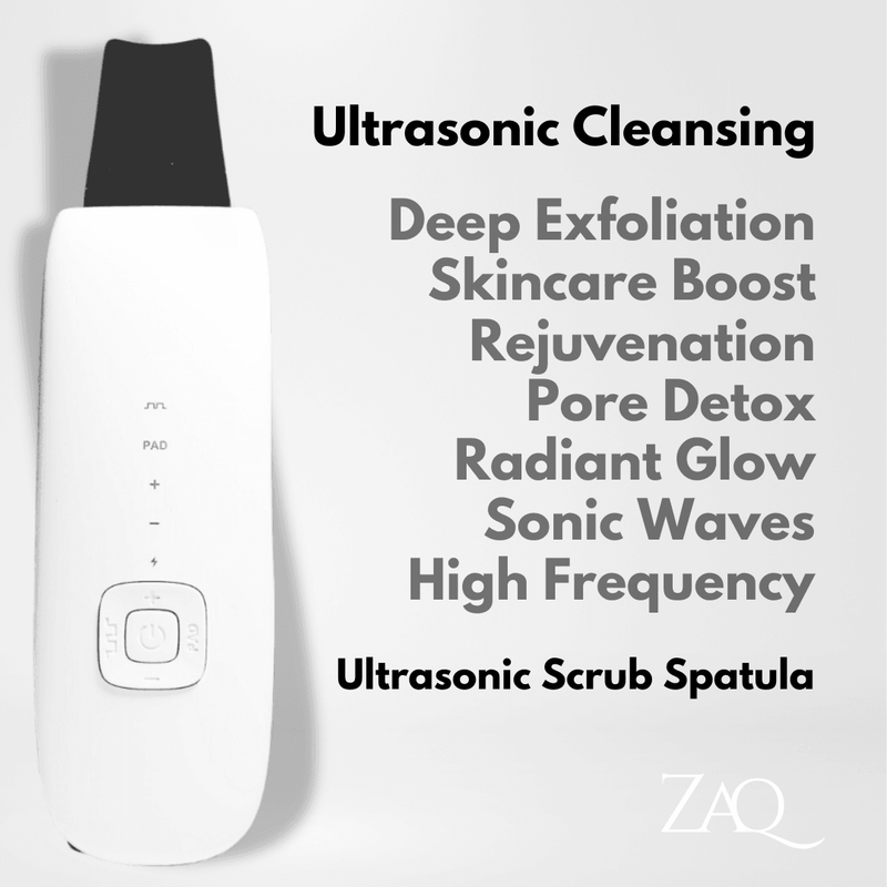 ZAQ Skin & Body ZAQ Nova Ultrasonic Skin Scrubber Spatula – 33,000 Hz Deep Cleansing Device