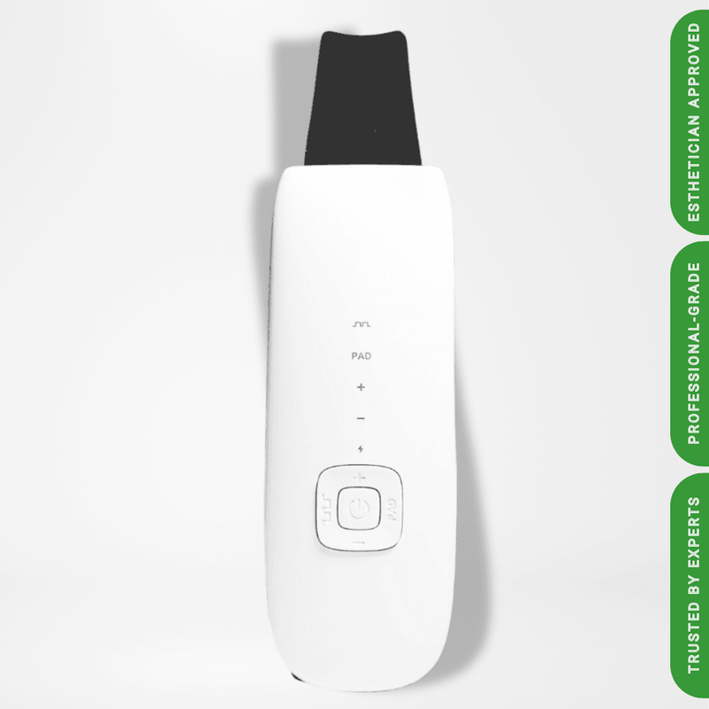 ZAQ Skin & Body ZAQ Nova Ultrasonic Skin Scrubber Spatula – 33,000 Hz Deep Cleansing Device White Smoke