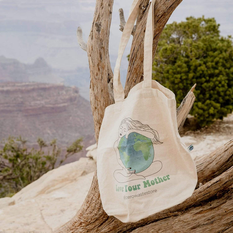 ZeroWasteStore.com Love Your Mother Organic Tote Bag Shopping Totes