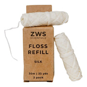 ZeroWasteStore.com Silk Floss - Zero Waste Dental Floss, 30m, Biodegradable, Refillable Dental Floss
