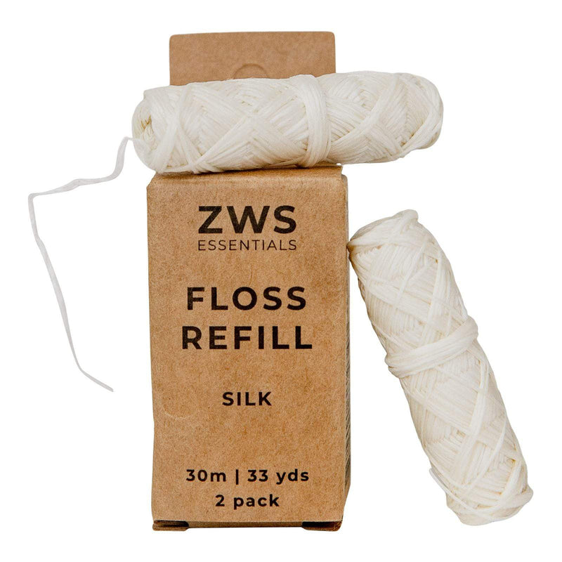 ZeroWasteStore.com Silk Floss - Zero Waste Dental Floss, 30m, Biodegradable, Refillable Dental Floss