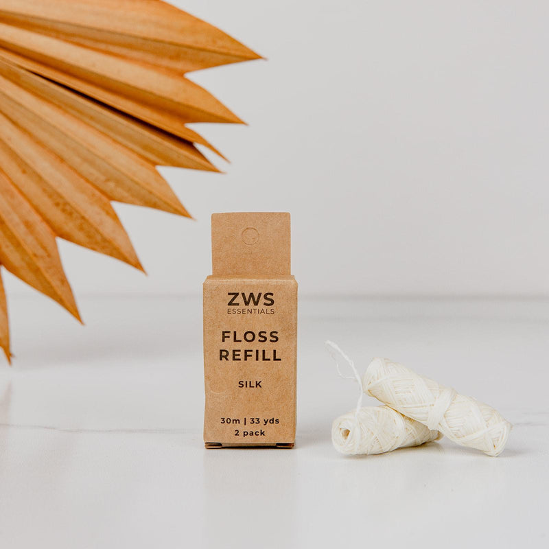 ZeroWasteStore.com Silk Floss - Zero Waste Dental Floss, 30m, Biodegradable, Refillable Dental Floss