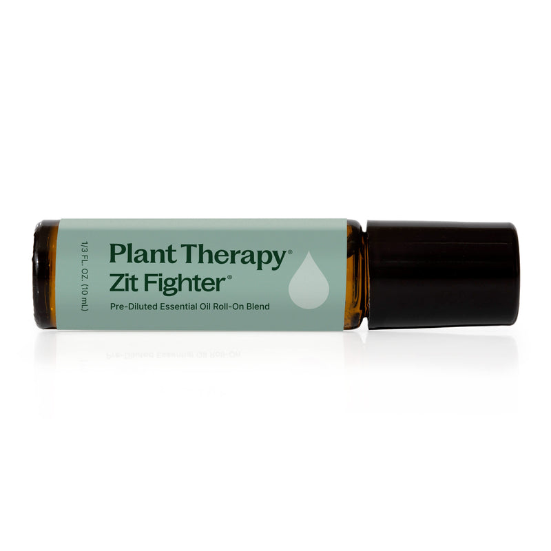Plant Therapy Zit Fighter Essential Oil Blend Pre-Diluted Roll-On Essential Oil