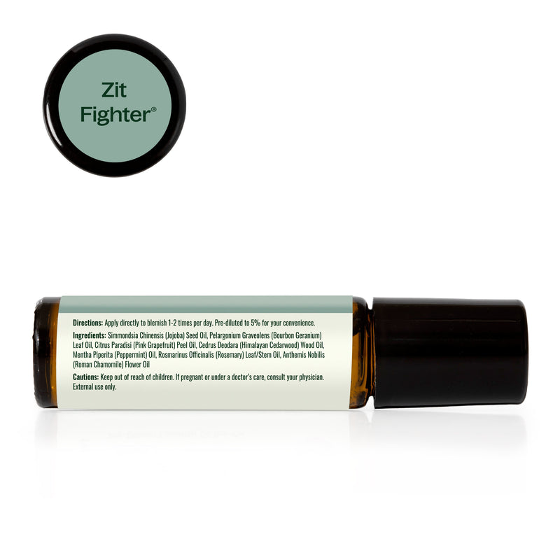 Plant Therapy Zit Fighter Essential Oil Blend Pre-Diluted Roll-On Essential Oil
